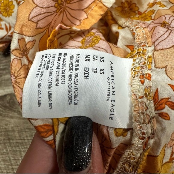 American Eagle Tube Top Ruffle Romper Size XS - Picture 9 of 9